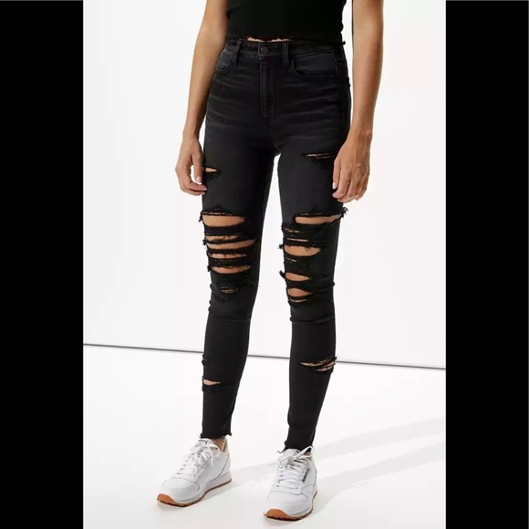 Rise Jegging Distress Ripped Jeans 